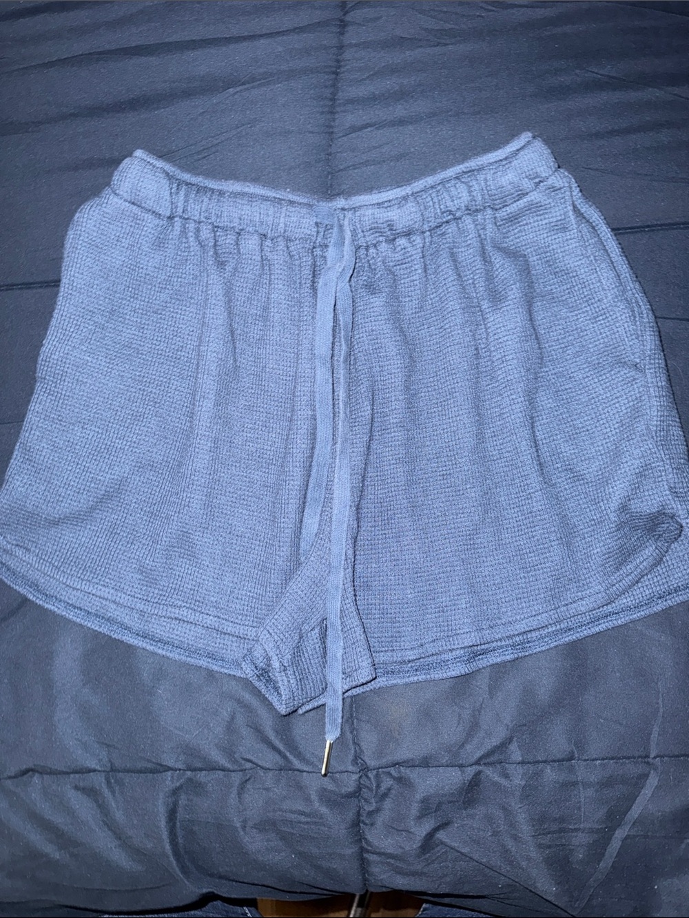 Women's Knit Lounge Shorts in Light Blue
